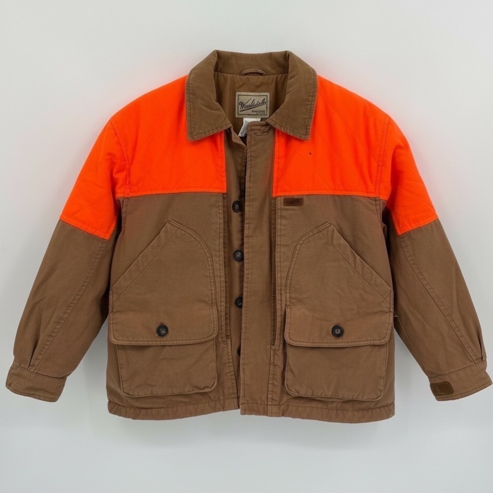 Vtg Woolrich Field‎ Hunting Jacket Large Blaze Orange Heritage Workwear Gorpcore